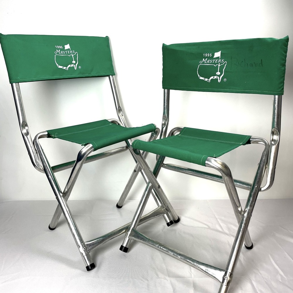 VTG Masters Golf Folding Chairs 1995/1996 Set of Two PGA Vintage Condtition